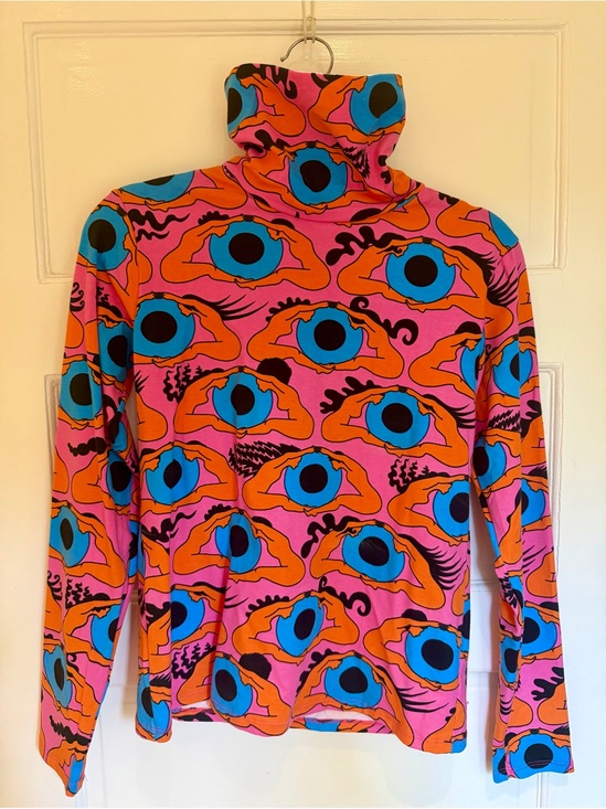 Nooworks Tops - NWT Nooworks Psychedelic Eyes Turtleneck Top [Medium]